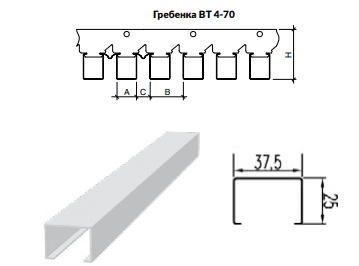 Рейка системы A70S
