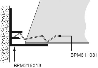 Стенной алюминиевый молдинг BPM 215013